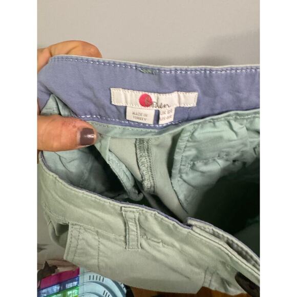 Boden women’s sage green crop chino pants size 4 - Picture 5 of 7